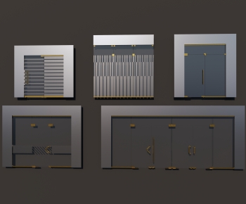 Modern Double Door-ID:691466092