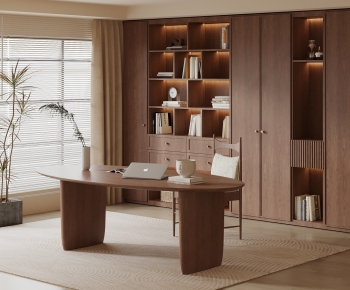 Modern Computer Desk And Chair-ID:192020892