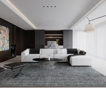 Modern A Living Room-ID:195892109