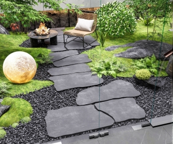 New Chinese Style Courtyard/landscape-ID:709496025