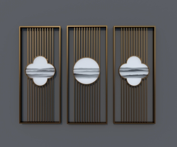 New Chinese Style Metal Screen Partition-ID:922350889