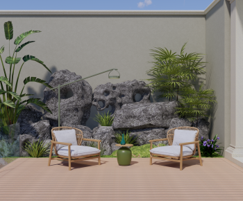 New Chinese Style Courtyard/landscape-ID:972898963