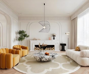 French Style A Living Room-ID:987581975