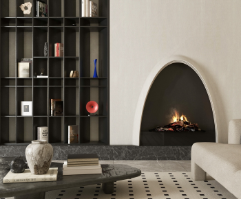 Modern Fireplace-ID:595326902