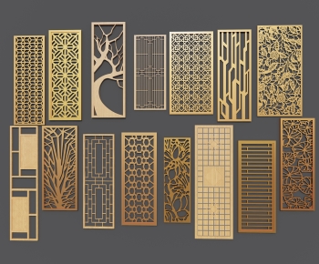 Modern Metal Screen Partition-ID:289321906