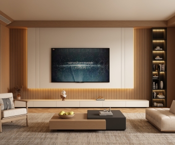 New Chinese Style A Living Room-ID:912342075