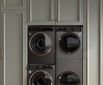 Simple European Style Laundry Cabinet-ID:167369856