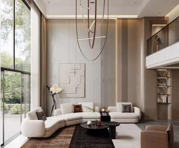 Modern A Living Room-ID:384037021