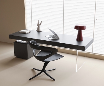 Modern Computer Desk And Chair-ID:327789072
