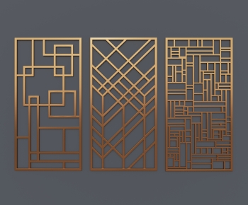 Modern Metal Screen Partition-ID:412240023