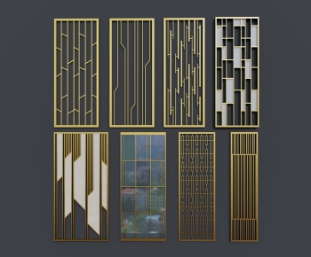 Modern Metal Screen Partition-ID:553481104