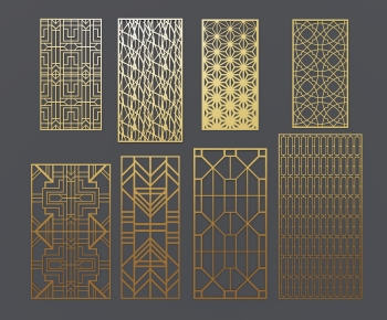 Modern Metal Screen Partition-ID:762039904