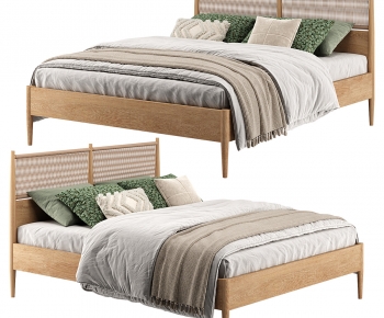 Modern Double Bed-ID:689811946