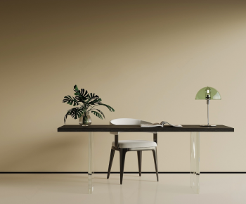 Modern Computer Desk And Chair-ID:280205977