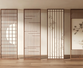 New Chinese Style Wooden Screen Partition-ID:109911071
