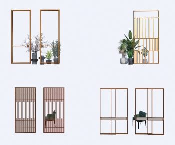 Modern Metal Screen Partition-ID:726280228