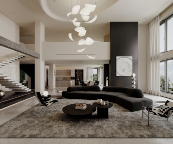 Modern A Living Room-ID:124149337