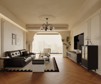 French Style A Living Room-ID:296063909