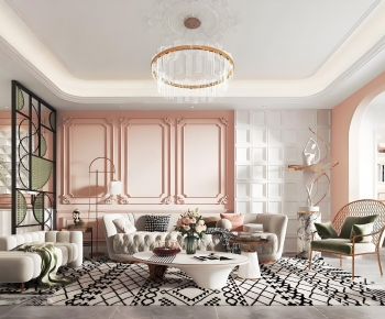 French Style A Living Room-ID:309974916