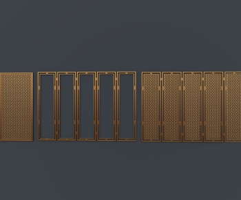 New Chinese Style Metal Screen Partition-ID:571547038