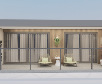 Modern Leisure Balcony-ID:593010907