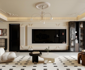 French Style A Living Room-ID:475259072