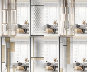 Modern Glass Screen Partition-ID:779721029