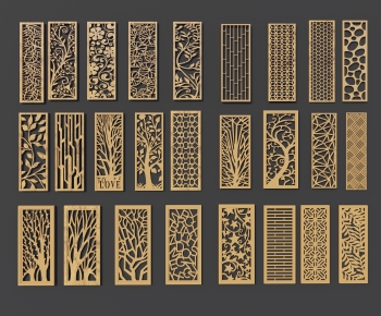 Modern Metal Screen Partition-ID:145111187