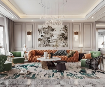 French Style A Living Room-ID:857888946