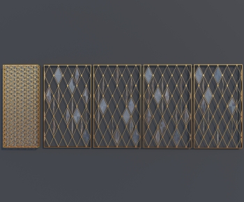 Modern Metal Screen Partition-ID:812444938