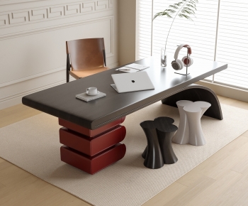 Modern Computer Desk And Chair-ID:121440892
