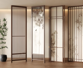 New Chinese Style Wooden Screen Partition-ID:459140068