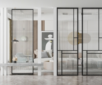 Modern Glass Screen Partition-ID:859725952