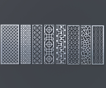 New Chinese Style Metal Screen Partition-ID:895308024