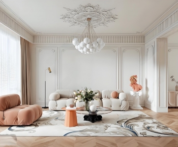 French Style A Living Room-ID:828803062