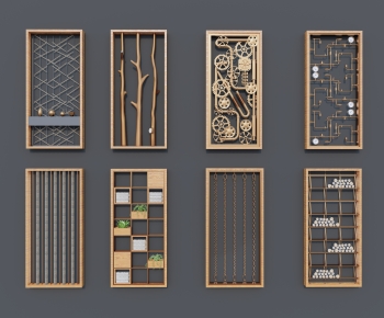 Modern Metal Screen Partition-ID:804456006