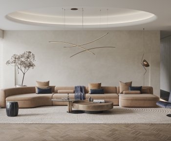 Wabi-sabi Style A Living Room-ID:988019941