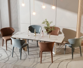 Modern Dining Table And Chairs-ID:163676988