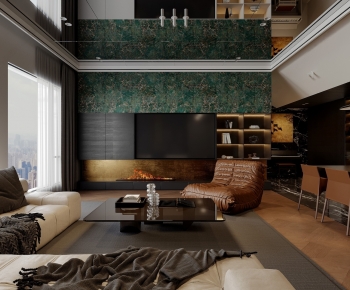 Modern A Living Room-ID:751830105