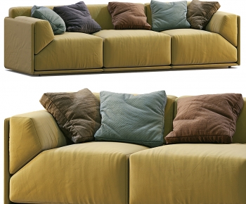Modern Three-seat Sofa-ID:448118932