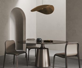 Wabi-sabi Style Dining Table And Chairs-ID:546519041