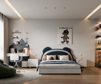 Modern Boy's Room And Son's Room-ID:761853933