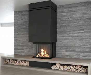 Modern Fireplace-ID:588871009