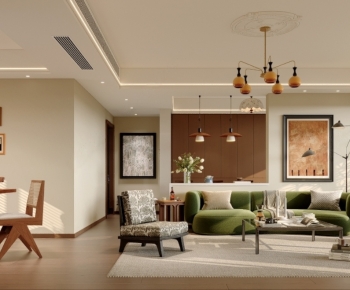 Modern A Living Room-ID:697760116