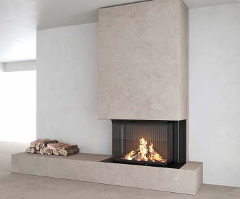 Modern Fireplace-ID:617074972