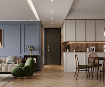 Simple European Style A Living Room-ID:882843025