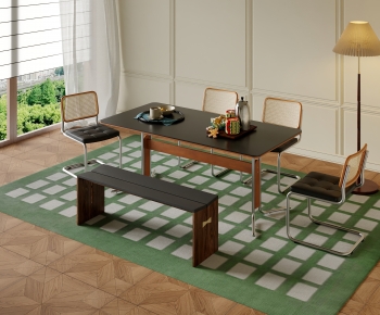 French Style Dining Table And Chairs-ID:185834886