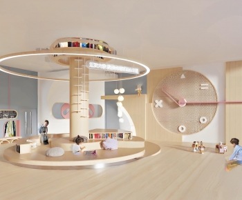 Modern Children's Reading Room-ID:418175941
