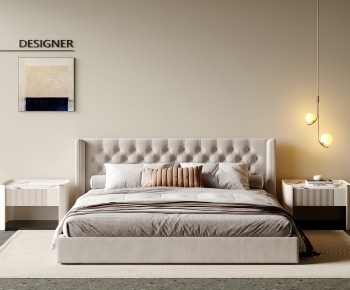 Modern Double Bed-ID:234420063