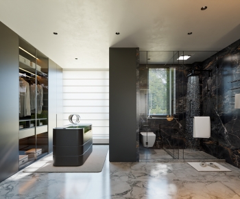 Modern Clothes Storage Area-ID:425506111